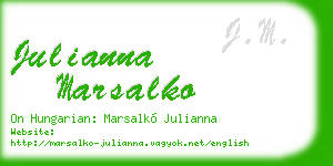 julianna marsalko business card